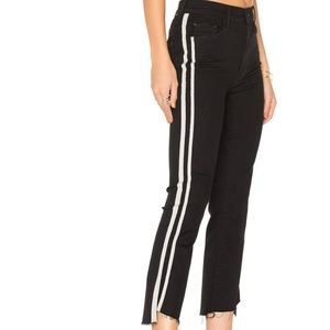 Mother insider crop step fray